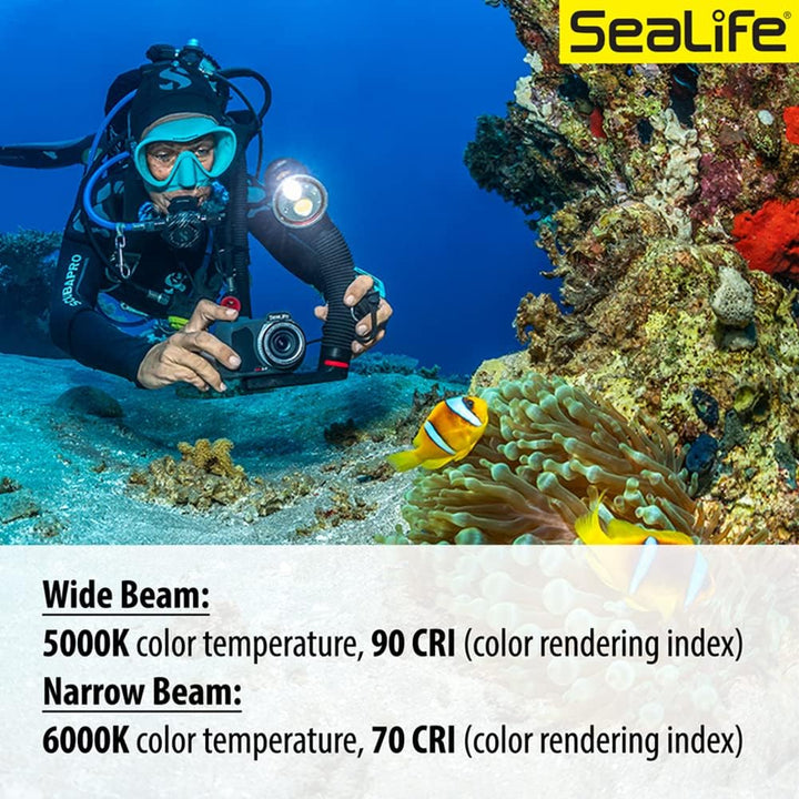 SeaLife Sea Dragon 3000SF Pro Dual Beam (SL679) LED-Licht-Set (Griff und Ablage), LED-Licht-Set (Gri
