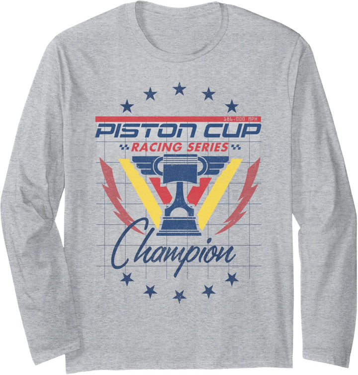 Disney Pixar Cars 2 Piston Cup Champion Poster Langarmshirt