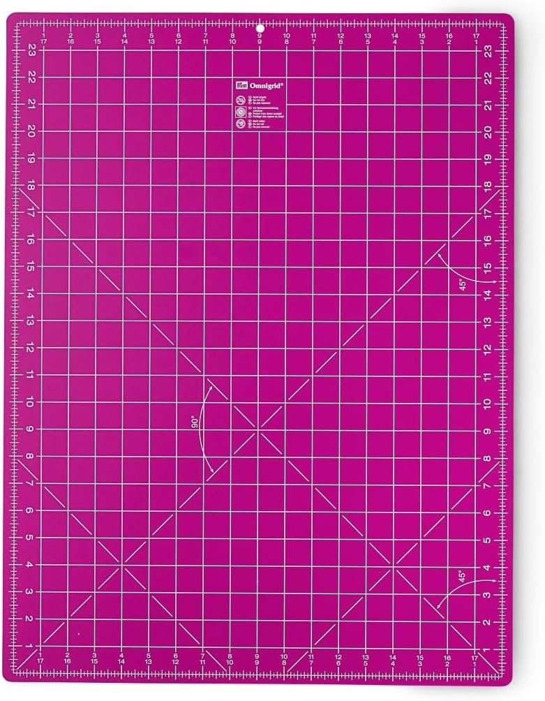 Prym Schneideunterlage 45 x 60 cm cm/inch pink, Kunststoff, 60 x 45 x 0.2 cm
