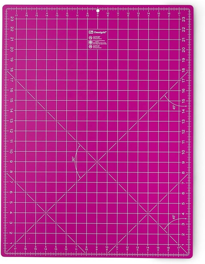 Prym Schneideunterlage 45 x 60 cm cm/inch pink, Kunststoff, 60 x 45 x 0.2 cm