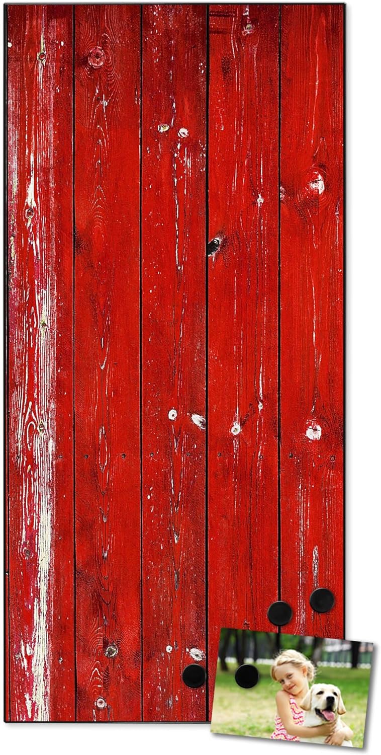 banjado® Magnettafel 37 x 78cm / Magnetwand aus Metall/Magnetpinnwand als Memoboard/Pinnwand Magnett