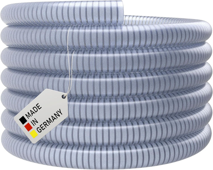 Saugschlauch *TRANSPARENT Klar Spiralschlauch Förderschlauch Pumpen Druckschlauch - METERWARE (50 mm