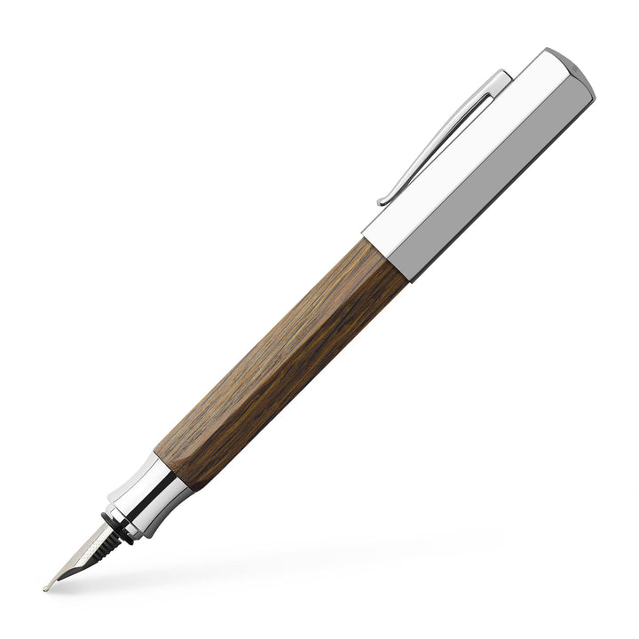 Faber-Castell 147580 - Füllfederhalter Ondoro Räuchereiche, Feder: M, Schaftfarbe: braun M Räucherei