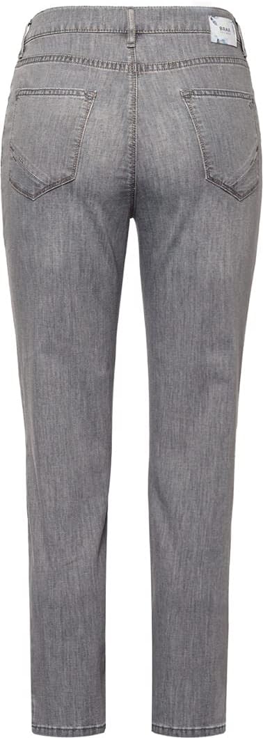 Brax Damen Jeans Style Mary S Ultralight Organic Cotton Verkürzt I 27W / 30L Used Light Grey, 27W /