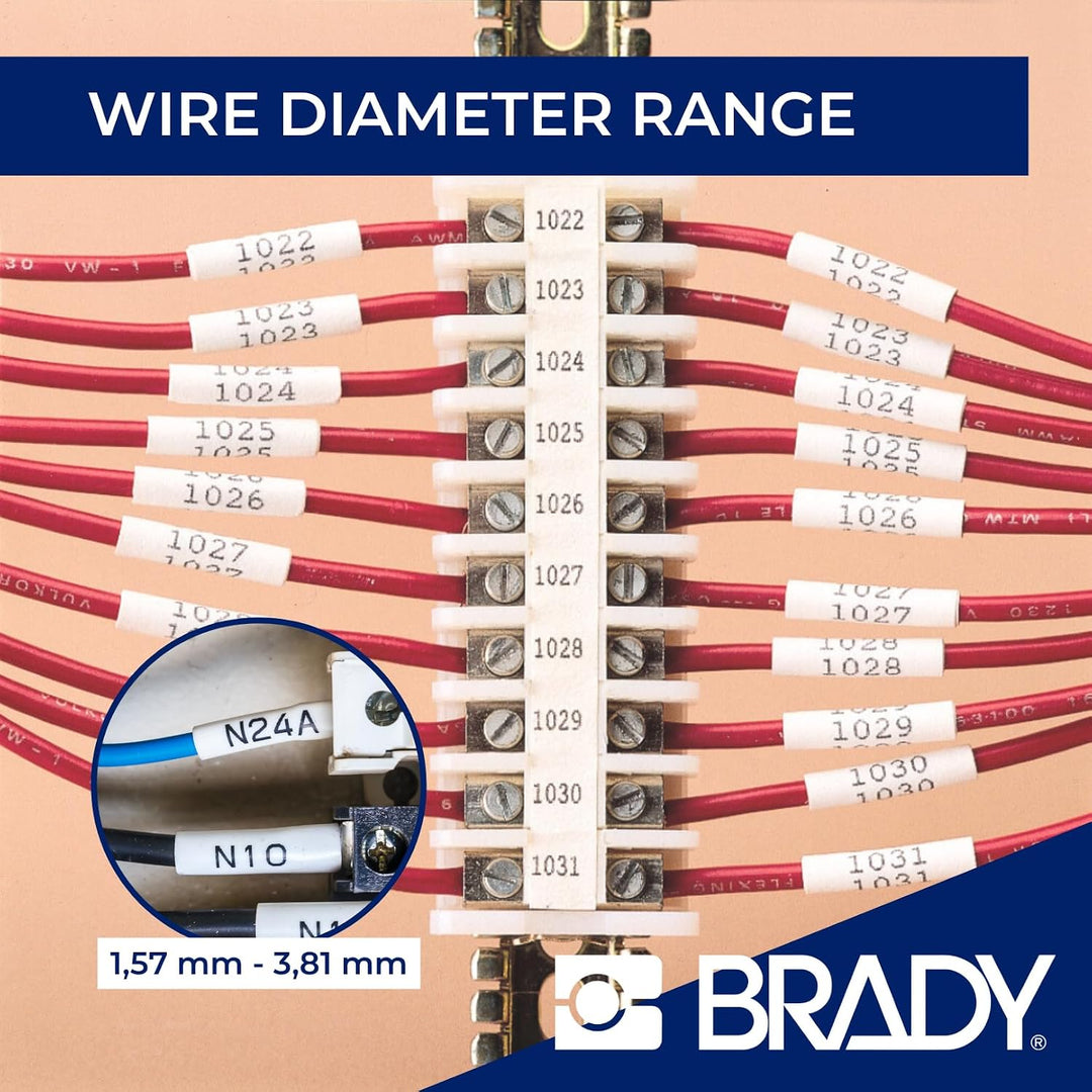 Brady (M21-187-C-342) PermaSleeve Schrumpfschläuche aus Polyolefin für BMP21-PLUS; BMP21 8.50 mm x 2