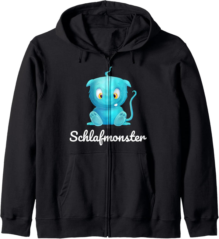 Süsses Schlafmonster Nachthemd Pyjama Schlafanzug Schlaf Kapuzenjacke