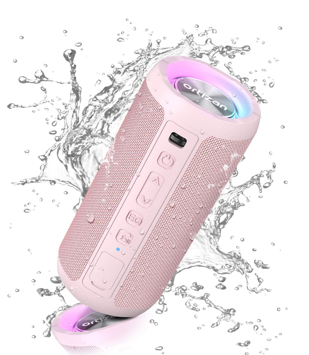 Ortizan Bluetooth Lautsprecher mit Licht, Musikbox Tragbarer Bluetooth Box mit IPX7 wasserdicht, Dua