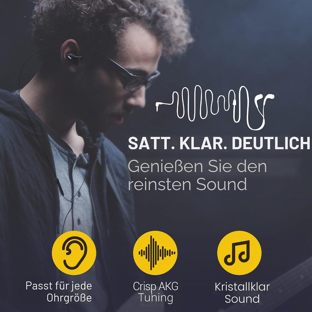 ElloGear Stereo-Ohrhörer für Samsung Galaxy S10, S10E Plus, Erstausrüster, kabelgebunden, entworfen