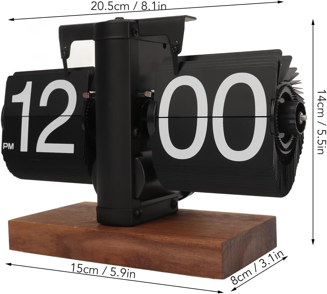 Flip Uhr Retro Digitale Wanduhr Batterie betrieben Tischuhr Grosse Zahlen Sichere Basis Kreative Fli