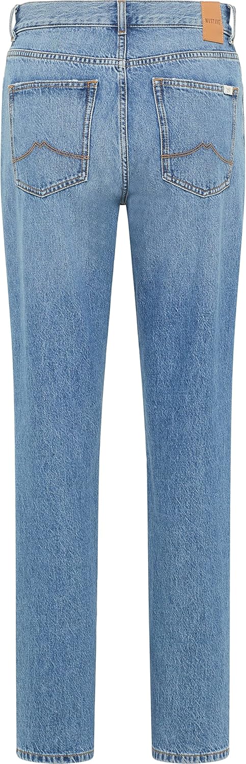 MUSTANG Damen Style Brooks Straight Jeans 28W / 32L Mittelblau 682, 28W / 32L Mittelblau 682