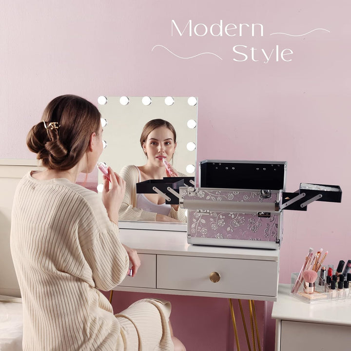 Kosmetikkoffer Schminkkoffer Make up Koffer Friseurkoffer Nagelkoffer Make-up Aufbewahrung friseurko