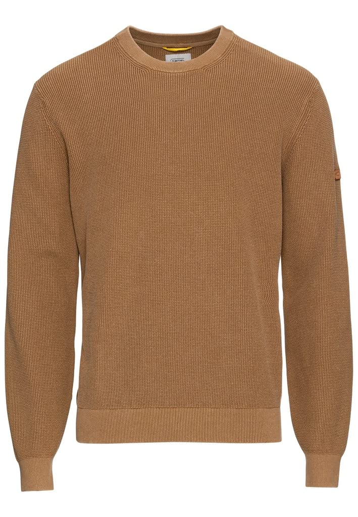 camel active Herren Strickpullover aus Bio-Baumwolle S Wood, S Wood
