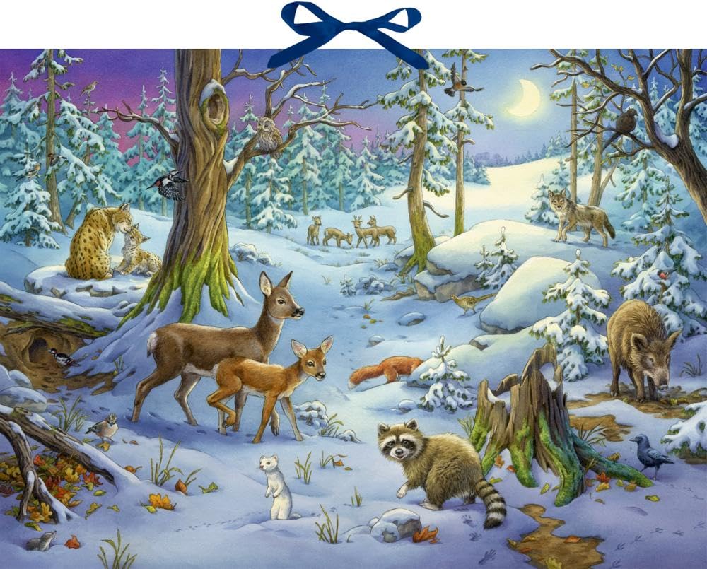 Sound-Adventskalender – Hört ihr die Tiere im Winterwald?: Mit 24 Tierstimmen hinter den Türchen, Ka