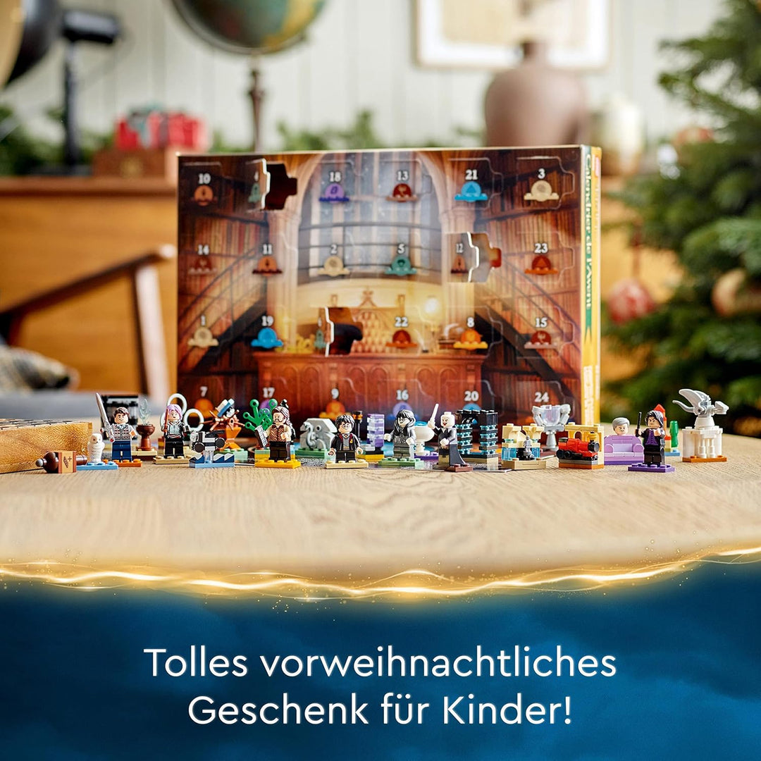 LEGO 76404 Harry Potter Adventskalender 2022 mit Brettspiel, 7 Minifiguren, Film-Szenen und Spielzeu