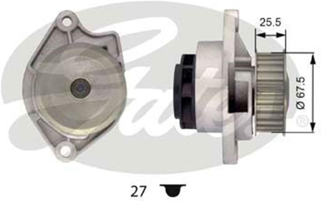 GATES PowerGrip Kit + Wasserpumpe KP25427XS