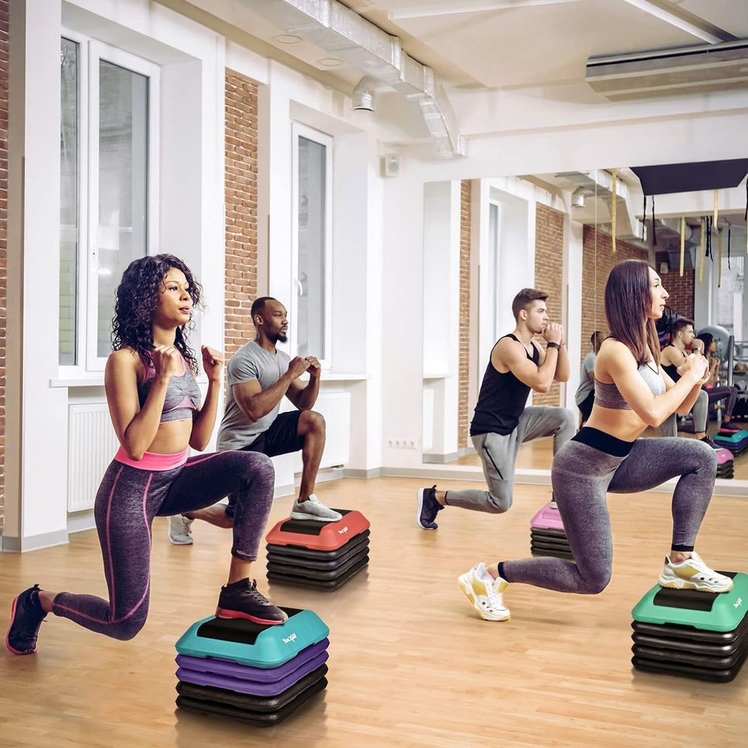 Yes4All Aerobic Stepper, Stepbench Aerobic-Fitness Steppbrett, Übung Workout Schritt Plattform mit 4