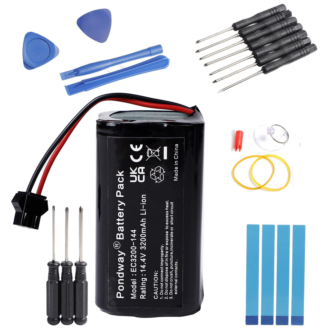 3200mAh 14.4V Ersatzakku Kompatibel mit Ecovacs Deebot 600/605/N79/N79S/DN622 für Bagotte BG600 BG60