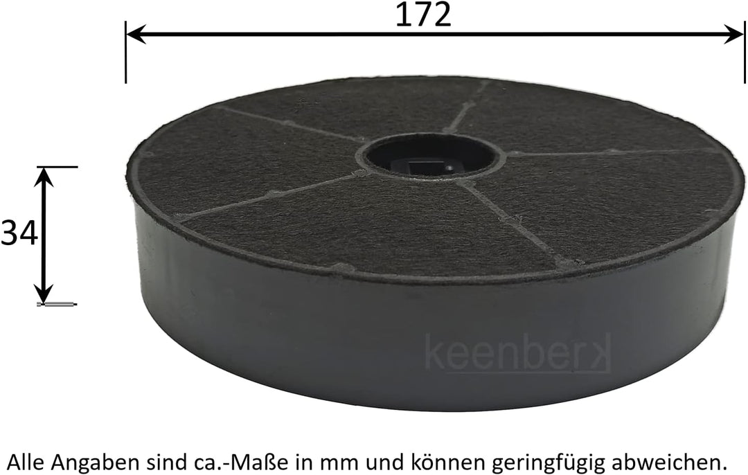 Aktivkohlefilter für Oranier-Dunstabzugshaube KSC 700 mit Umluft - Zubehör für Dunstesse - Geruchsfi