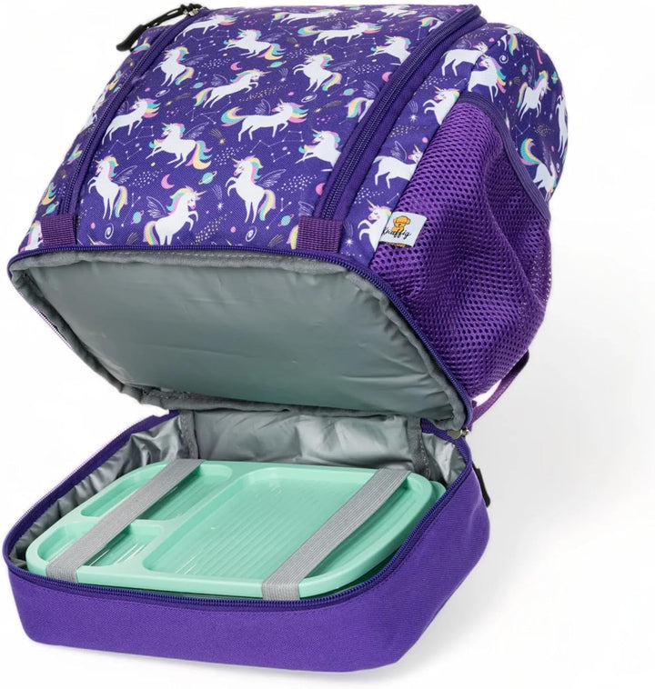 Kindergartenrucksack ab 2 Jahre – Für Mädchen & Jungen – Mit isoliertem Fach für Brotdose – Tonie Ta