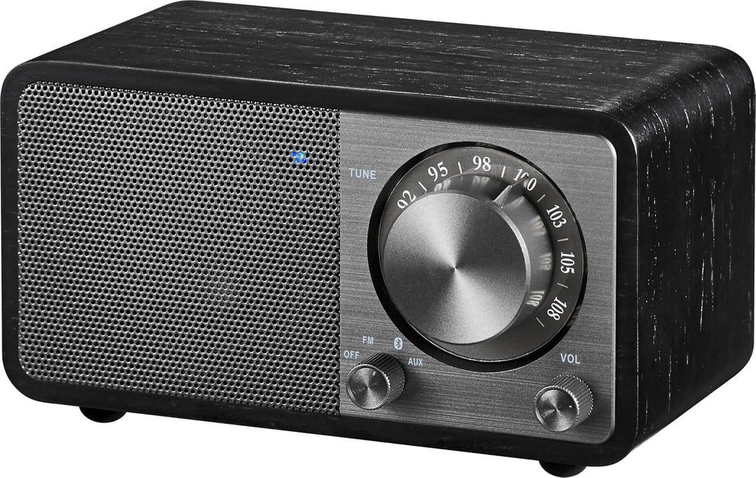 SANGEAN WR-7 Plus (2. Generation) – Kompaktes Retro Radio mit Bluetooth Lautsprecher, FM-Empfang, in