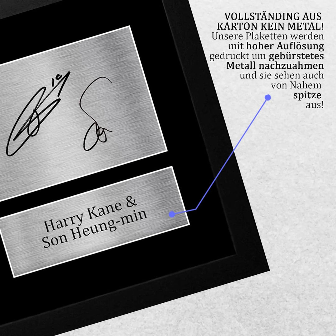 HWC Trading FR A4 Harry Kane & Son Heung-min Tottenham Hotspurs Spurs Geschenke gedrucktes signierte