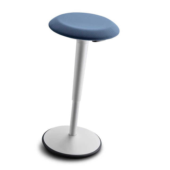 Sedus se:fit, Ergonomischer Hocker, Stehhocker, Stehsitz, Stehhilfe, Blau, Grau, Kunststoff, Gummifu