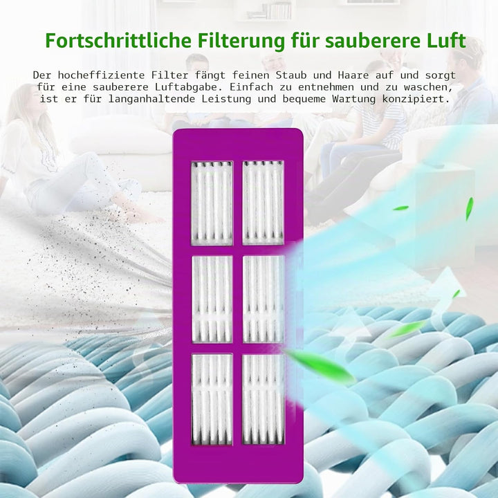 Ersatzteil für Eureka J15 Pro Ultra Staubsauger Zubehör Set, Hauptbürste,4 Wischtücher,3 Staubbeutel