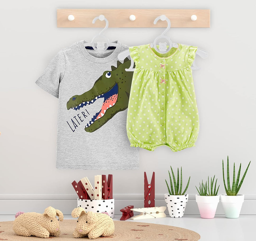 Anstore Kleiderbügel Kinderkleiderbügel 20 Stück Mitwachsende Kinderkleiderbügel Platzsparend mit St