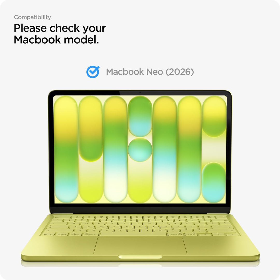Spigen Glas.tR Slim Displayschutz für MacBook Neo 13 Zoll, Volle Abdeckung, Kristallklarer Displaysc
