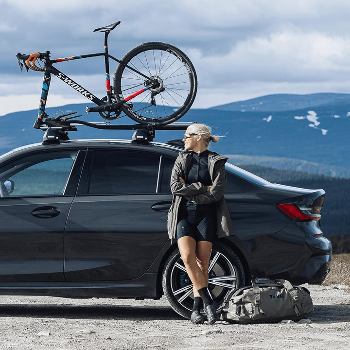 Thule Topride Dachfahrradträger, Fahrradträger für Dach Black, One-Size