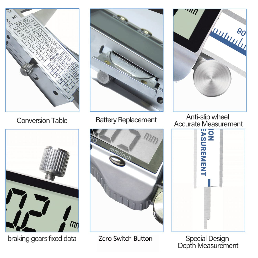 Messschieber Digital, ACEMETER Messschieber Digital Messlehre 150mm mit Hoch Messgenauigkeit & Extra