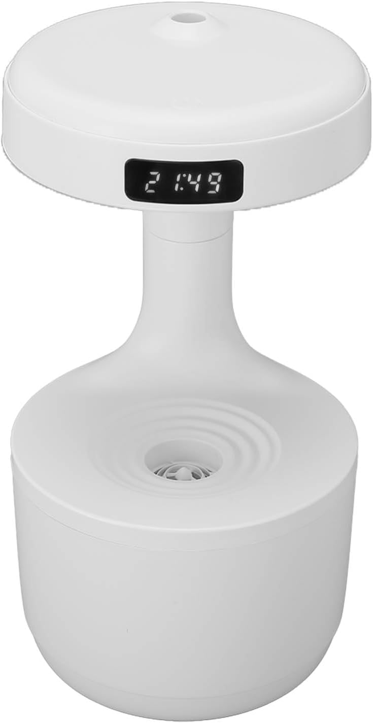 Tragbarer Luftbefeuchter 800 ml für Büro Schreibtisch und Yoga Praxis Weiss White, White