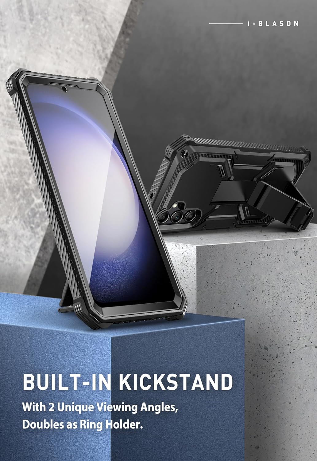 i-Blason Armorbox für Samsung Galaxy S23 FE Hülle mit Eingebautem Displayschutz, Ganzkörper-Schutzhü