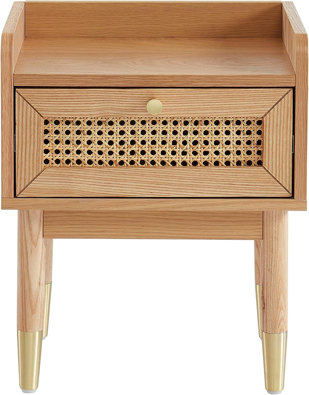 BAÏTA Nachttisch Léon, MDF, Eichenfurnier, buchenholz, L40cm