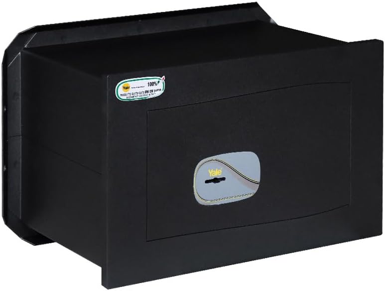 Yale Serie Y320 Wandtresor 320 Wall Safe ONLY Key Certified, Schwarz, XXS-340x210x200