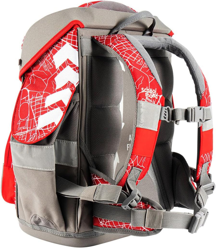 Familando - School Mood Timeless Air+ Schulranzen Set 9-teilig mit Lunch-Set - Sonder-Edition RB Lei