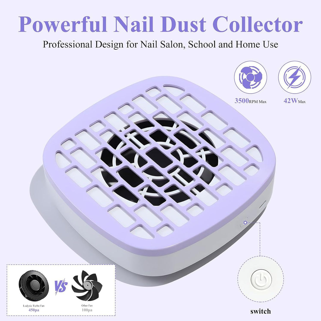 Staubsammler Nail Tech – geräuscharmer Nagelventilator, Staubsammler, leistungsstarkes Saug-Reinigun