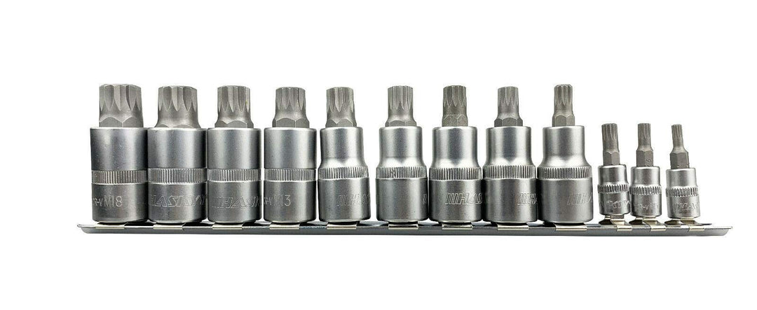 Steckschlüsselsatz Innenvielzahn Satz Nüsse XZN 1/4" M4 M5 M6 Stecknüsse 1/2" M8 M9 M10 M11 M12 M13