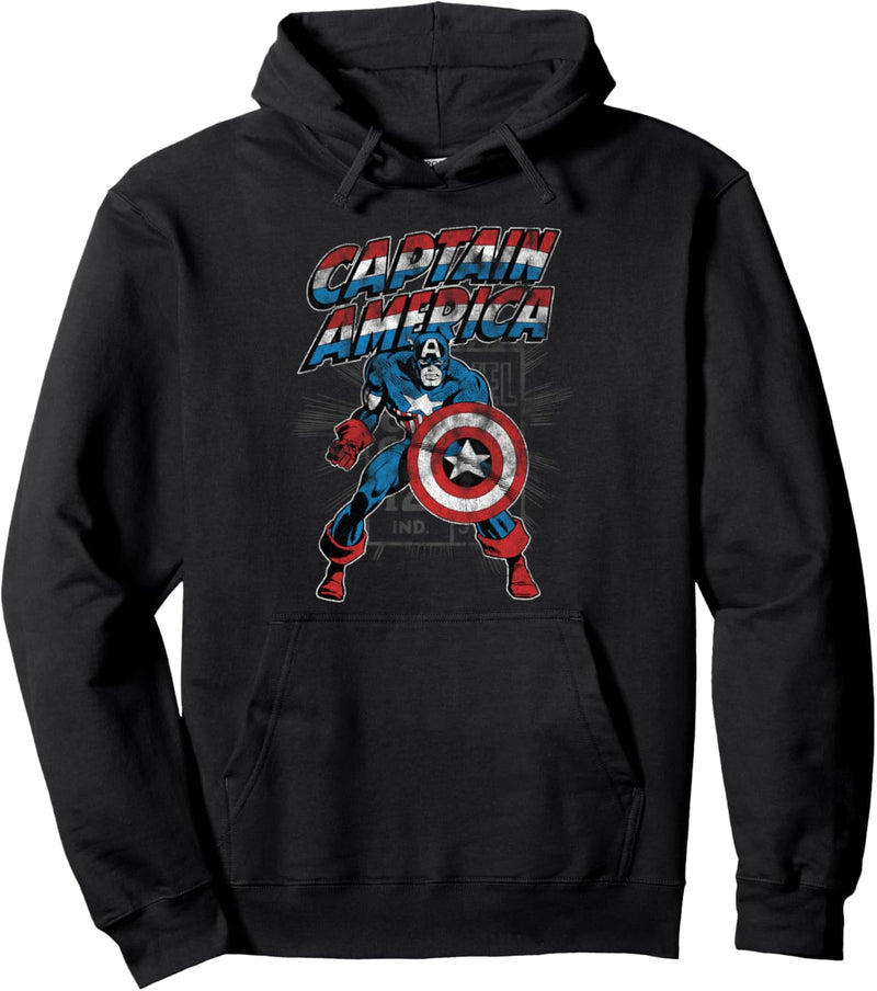 Marvel Captain America Retro Pullover Hoodie