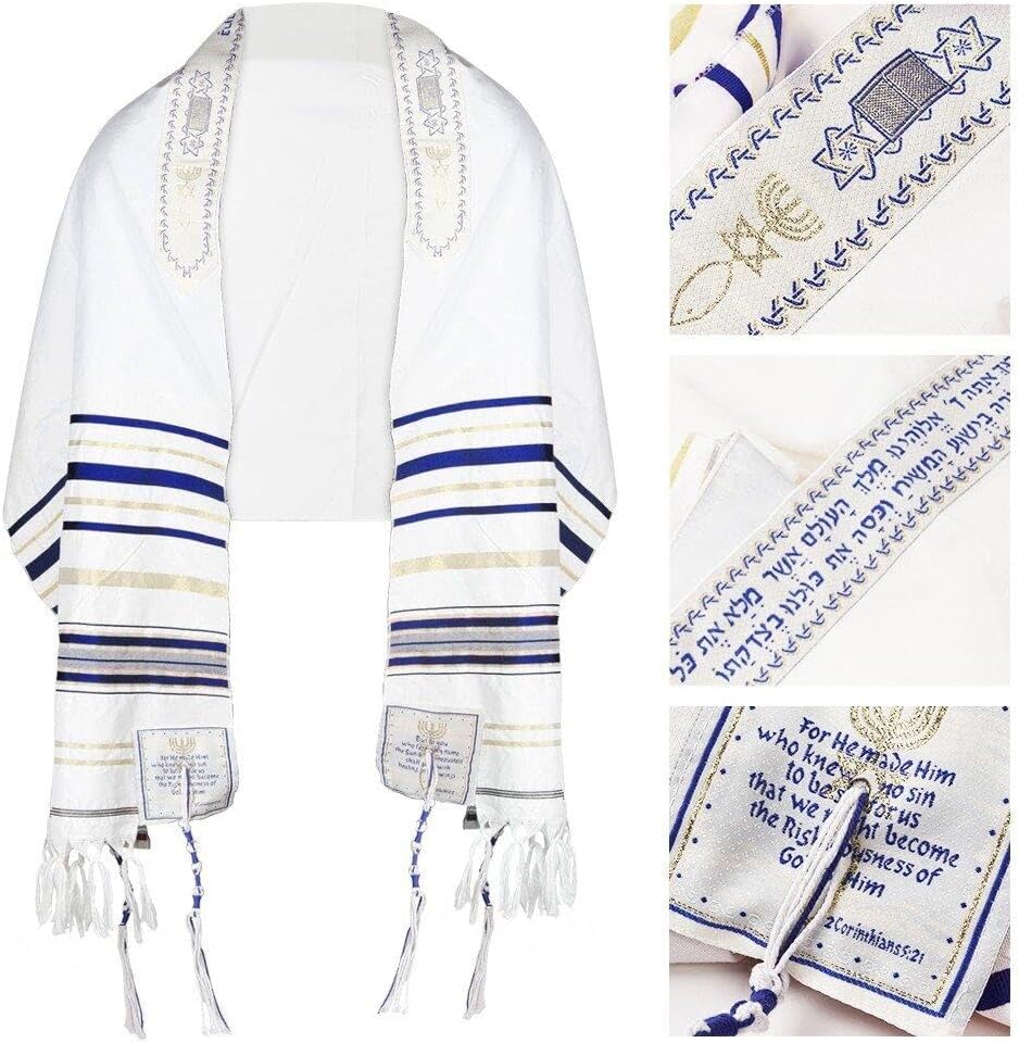 Messianischer Tallit-gebetsschal, Covenant Tallit-gebetsschal, Isarel-wickel, Jüdischer Christlicher