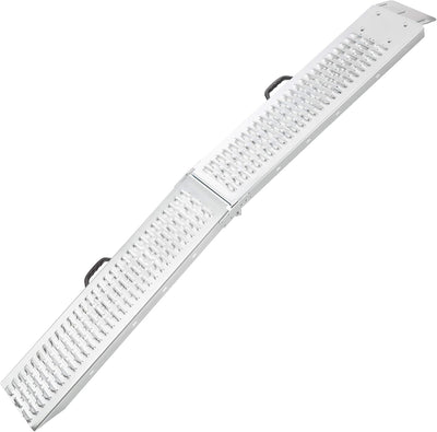 Arebos 2 x Auffahrrampe 400 kg | Laderampe faltbar | galvanisierter Stahl 180x22,5x4,5 cm | Verlader