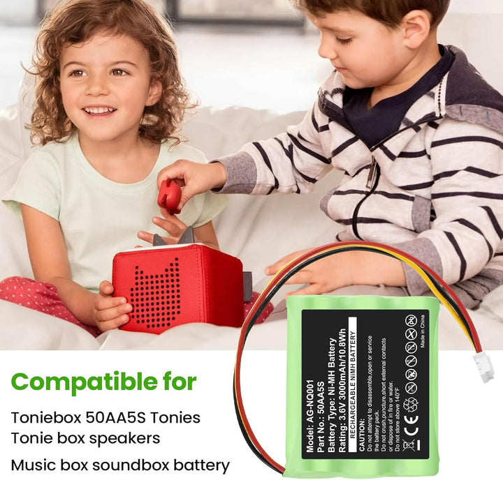 3000mAh 50AA5S Akku für Toniebox Tonie Box Lautsprecher Ersatzteilnummer 50AA5S