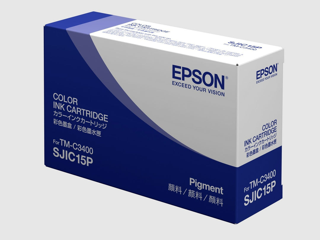 Epson 3 Colours TM-C3400 Ink Cartridges (Cyan, Magenta, Yellow, Epson, TM-C3400, 1 Piece)