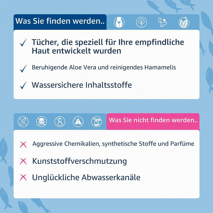 Natracare Sicher zum Ausspülen von feuchten Tüchern, 30 Tüchern