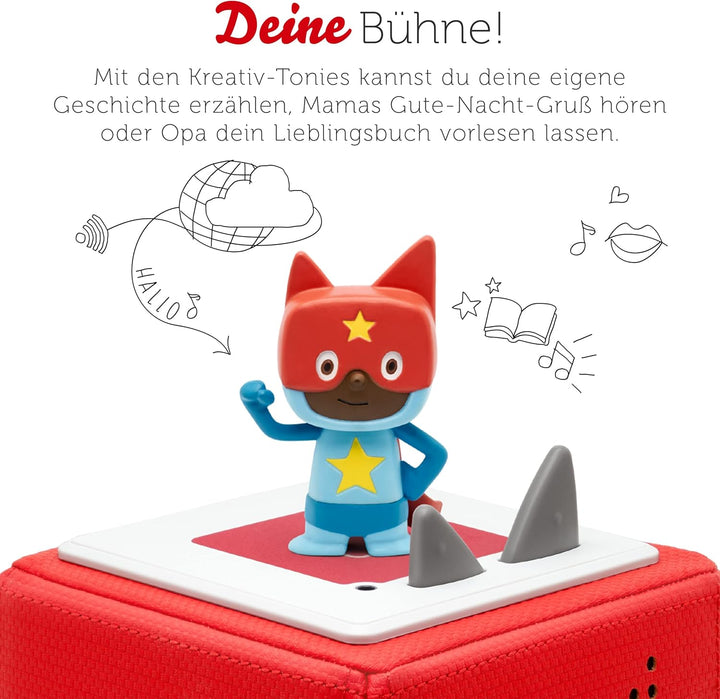 tonies Hörfigur für Toniebox, Kreativ Superheld, zum Selbstbespielen, 90 Minuten Speicher für eigene