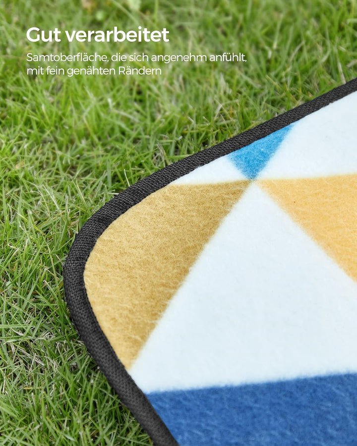SONGMICS Picknickdecke, 200 x 150 cm, gross, Campingdecke, für Park, Garten, Strand, wasserdicht, fa