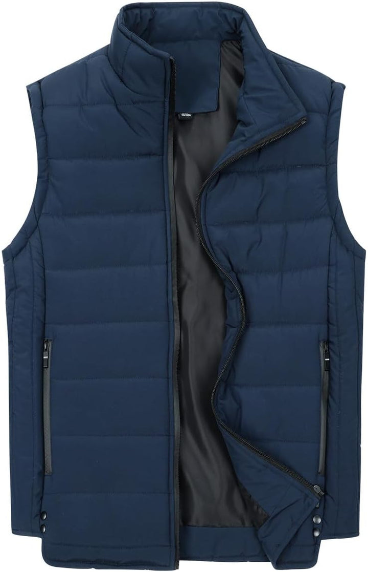 YOUTHUP Weste Herren Steppweste Winter Freizeit Wärme Ärmellose Sportweste Outdoor Stehkragen Winter