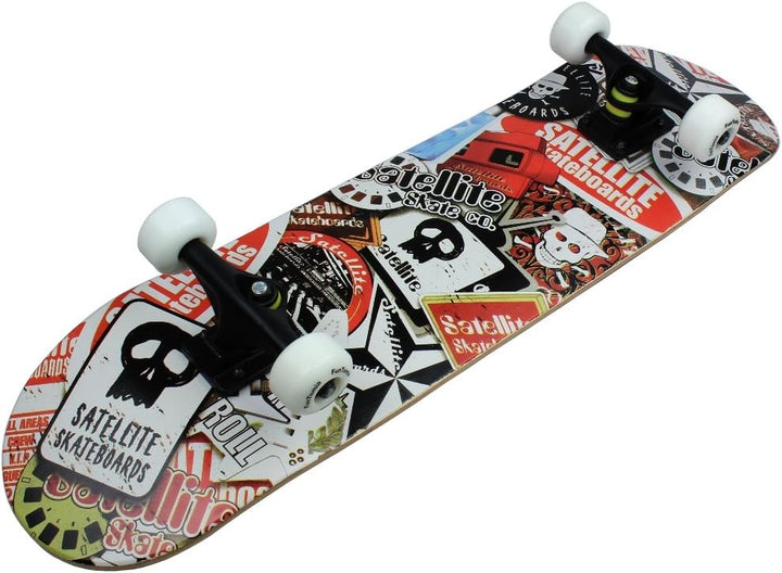 FunTomia Skateboard mit Mach1 Kugellager Rollenhärte 100A und 100% 7-lagigem Ahornholz Skate Board m