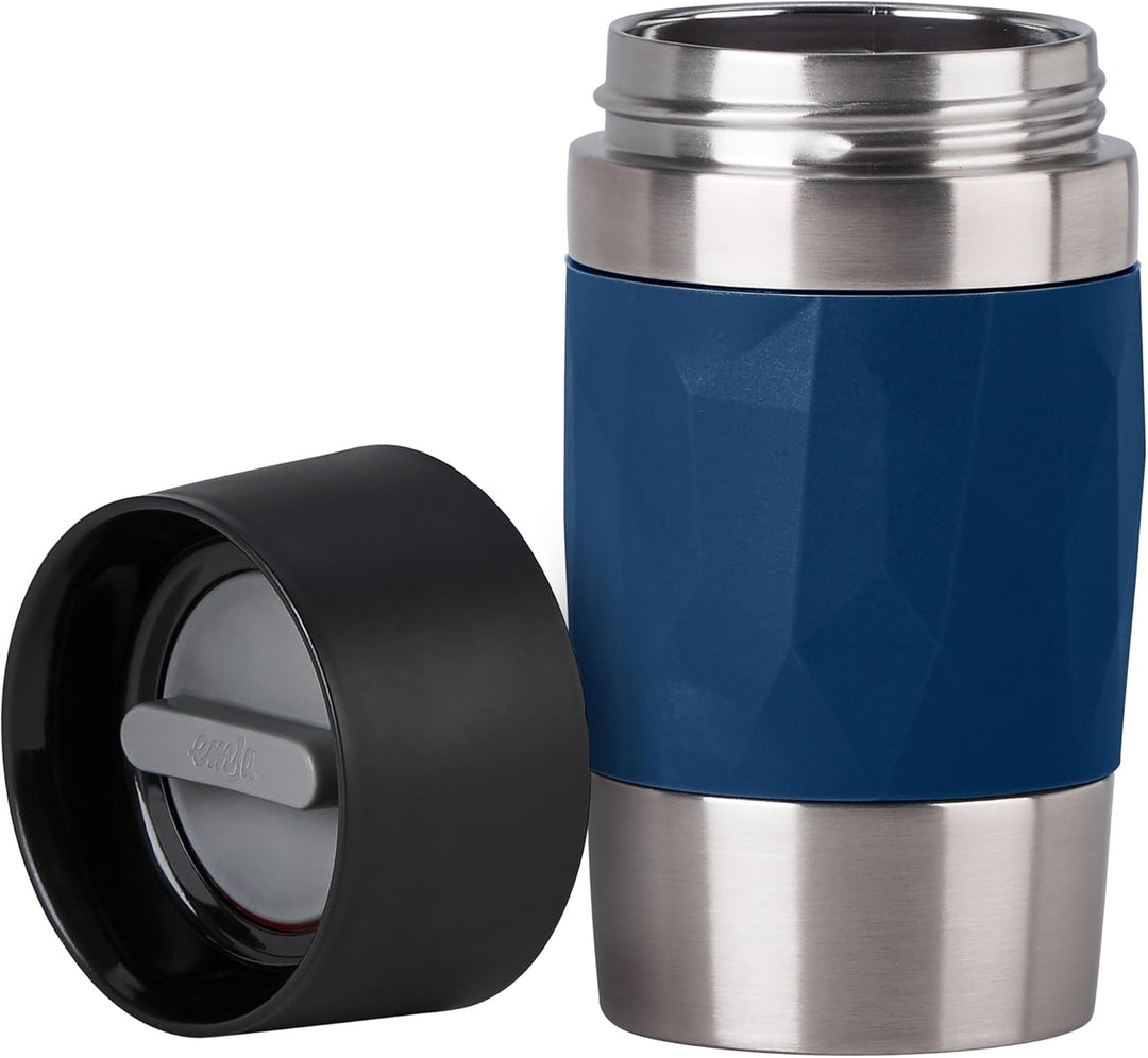 Emsa N21608 Travel Mug Compact Thermo-/Isolierbecher aus Edelstahl | 0,3 Liter | 3h heiss | 6h kalt
