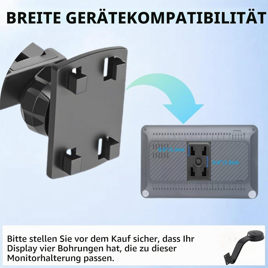 Saugnapfhalterung für Carplay-Bildschirm, Verstellbarer Arm aus Aluminiumlegierung, Low Profile Arma